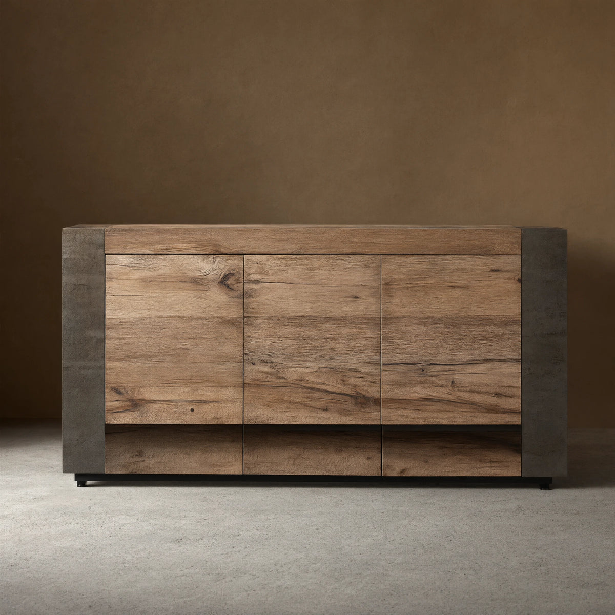 Telluride Mexican Oak TV Stand Cabinet Media Console Result Sideboard Wood Television Storage Unit
