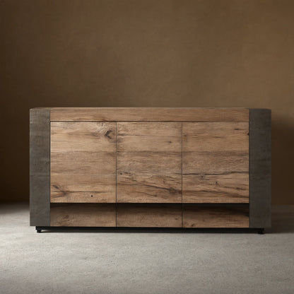 Telluride Mexican Oak TV Stand Cabinet Media Console Result Sideboard Wood Television Storage Unit
