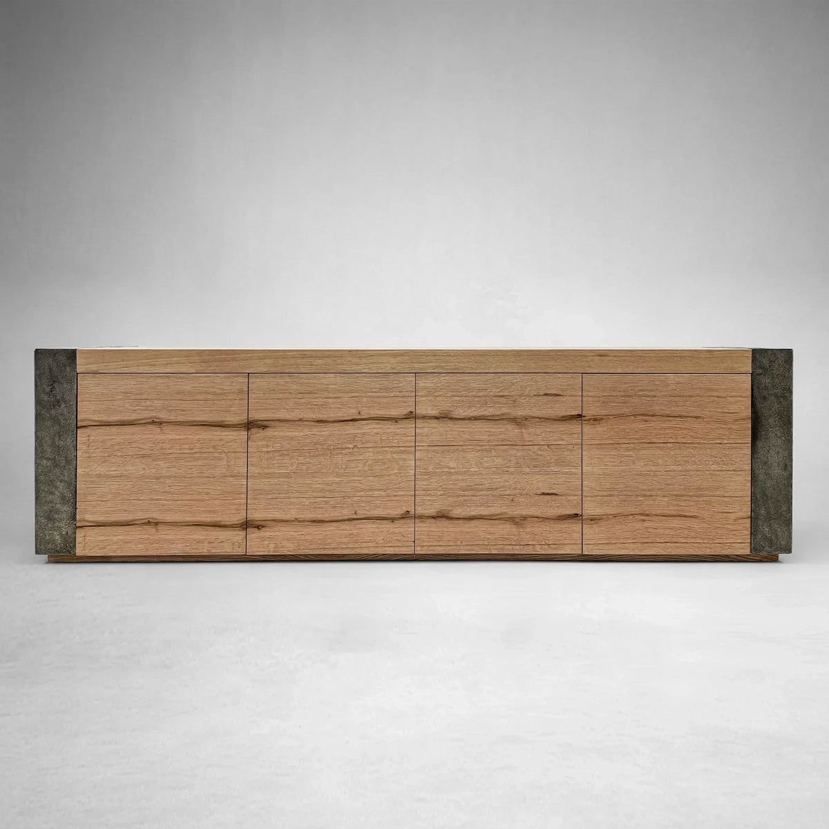 Telluride Mexican Oak TV Stand Cabinet Media Console Result Sideboard Wood Television Storage Unit