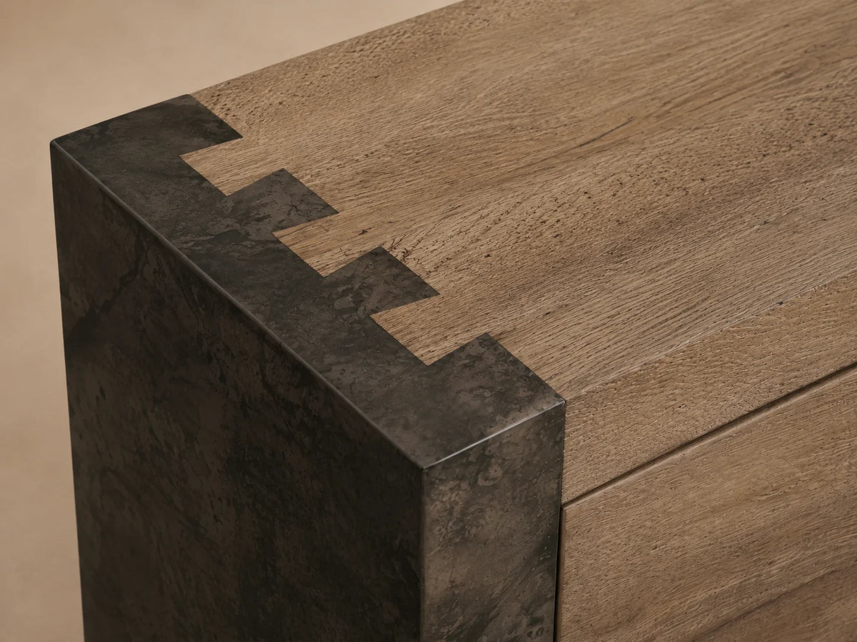 Telluride Mexican Oak TV Stand Cabinet Media Console Result Sideboard Wood Television Storage Unit