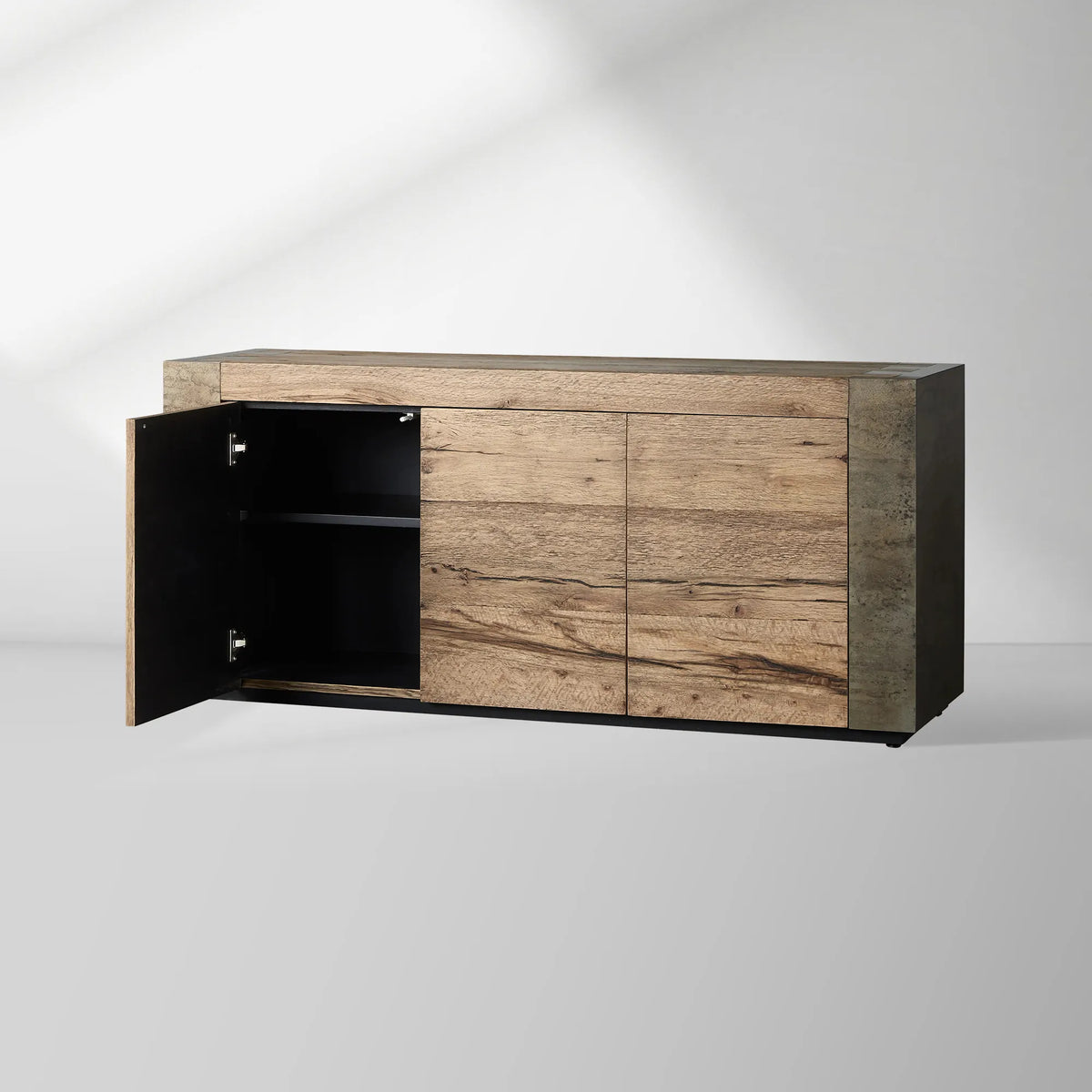 Telluride Mexican Oak TV Stand Cabinet Media Console Result Sideboard Wood Television Storage Unit