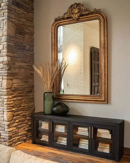 Bodhi Oak Media Console Wood TV Stand Side Cabinet Rustic Television Storage Unit Sideboard