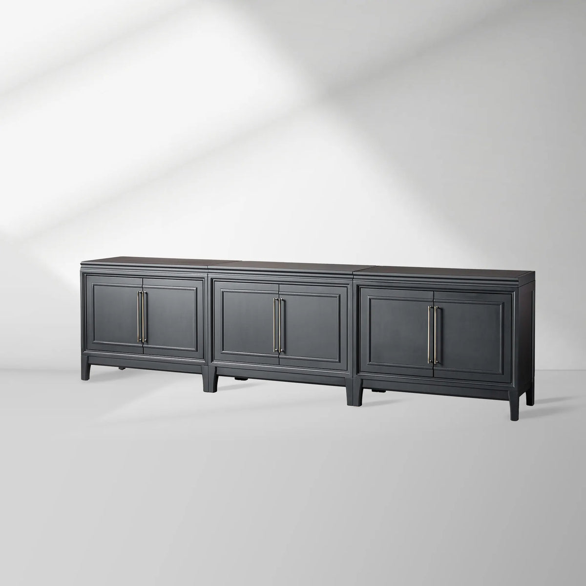 Rowan Entrance Storage Cabinet Wood TV Stand Unit Modern Sideboard with Doors