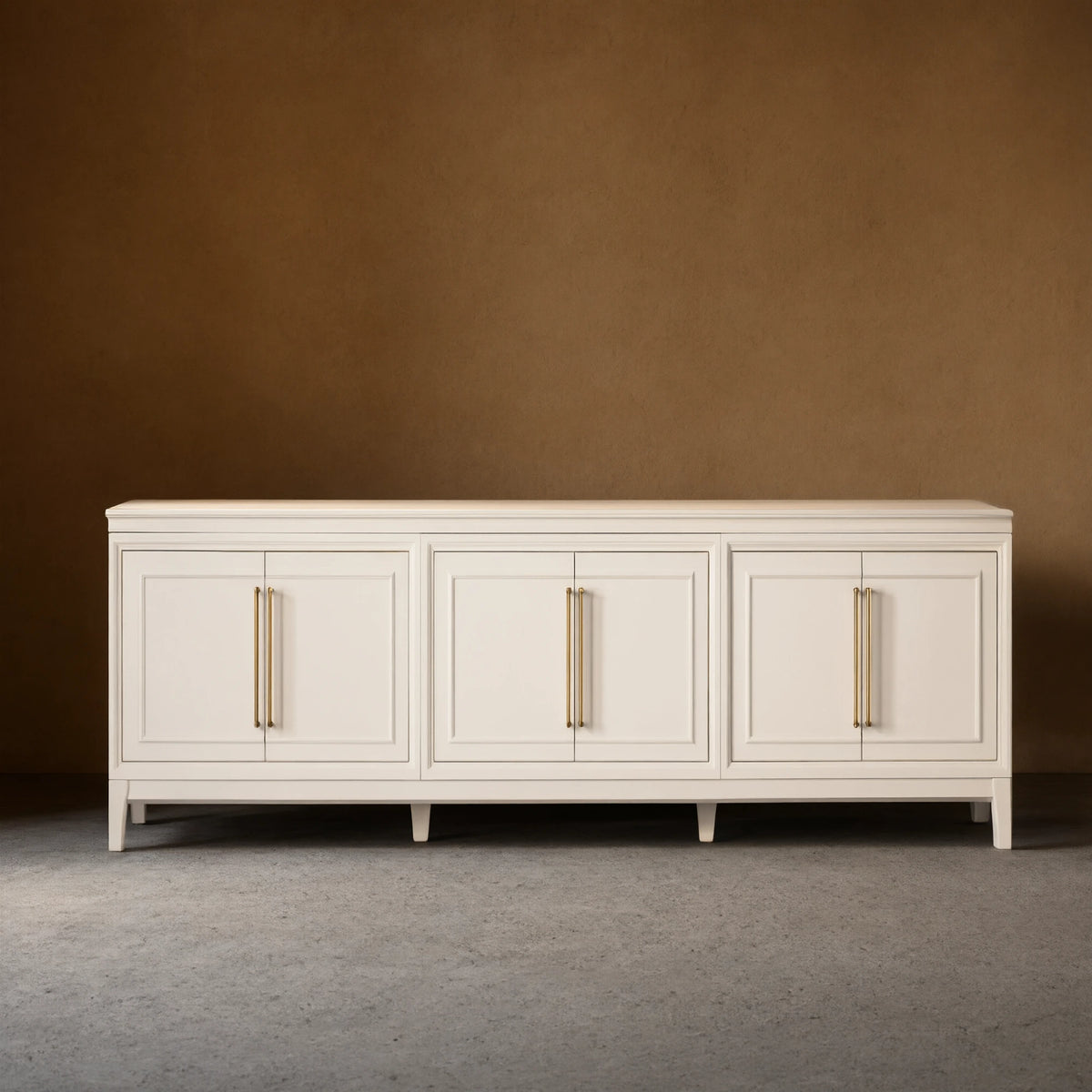Rowan Modular Wood TV Stand Modern Sideboard Television Storage Unit with Wood Doors Entrance Cabinet