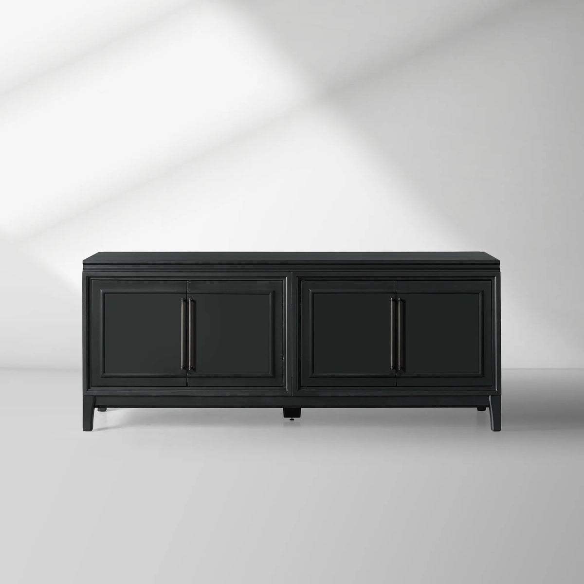 Rowan Modular Wood TV Stand Modern Sideboard Television Storage Unit with Wood Doors Entrance Cabinet