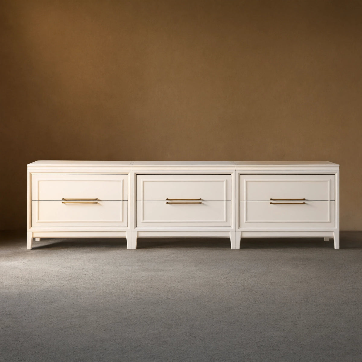 Rowan Modular TV Stand Unit Wood Entryways Storage Sideboard with Drawers