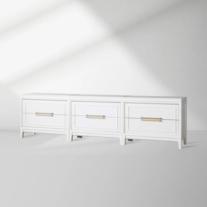 Rowan Modular TV Stand Unit Wood Entryways Storage Sideboard with Drawers