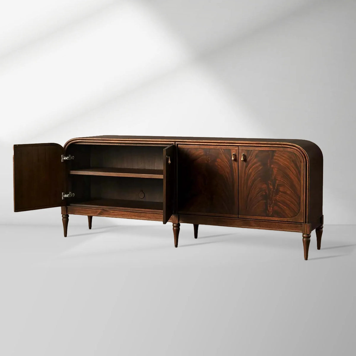 Frances Vintage Sideboard Mahogany buffet Storage Cabinet Wood Entryways Cabinet