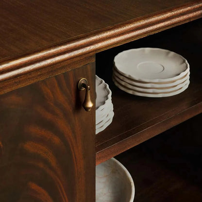 Frances Vintage Sideboard Mahogany buffet Storage Cabinet Wood Entryways Cabinet