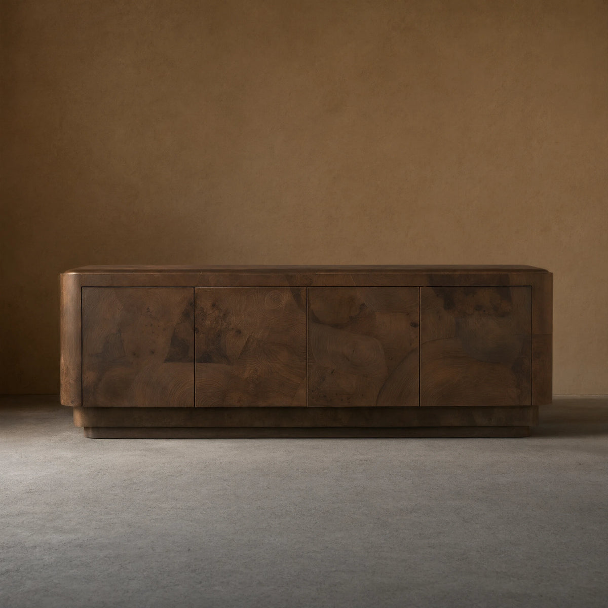 Polanco TV Stand Unit Wood Sideboard Media Console Ash Entryways Storage Cabinet
