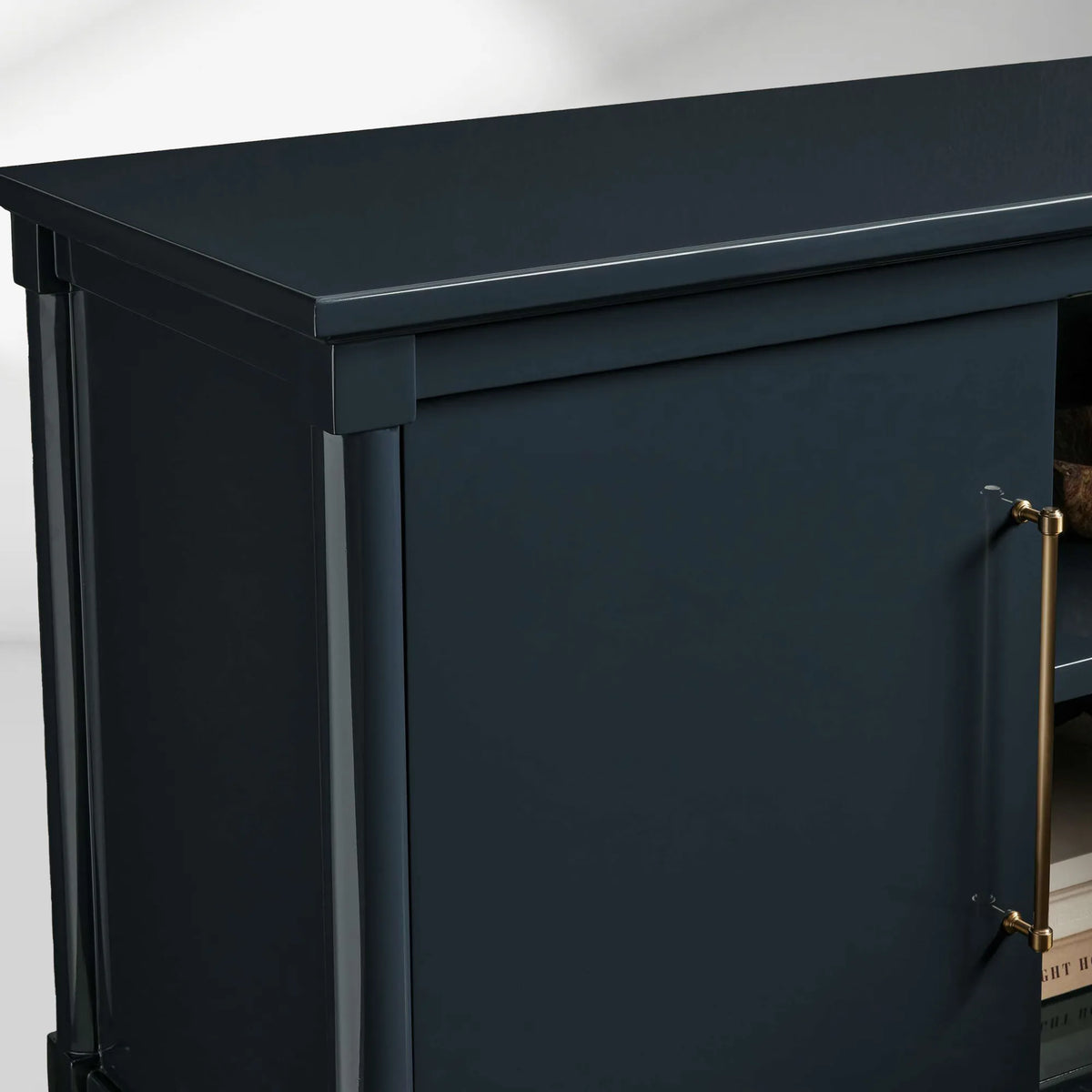 Oakleigh High-Gloss Lacquer Sideboard Wood Buffet Tables Living Room Entryways Storage Cabinet