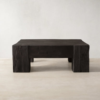 Ubud Square Reclaimed Teak Coffee Table Wood Living Room Center Tea Table Vintage Cocktail Table