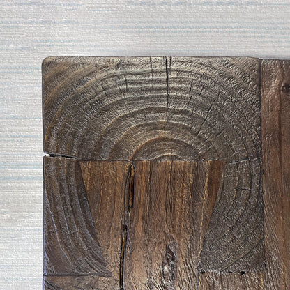 Ubud Square Reclaimed Teak Coffee Table Wood Living Room Center Tea Table Vintage Cocktail Table