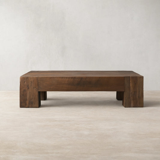 Ubud Reclaimed Teak Coffee Table Wood Living Room Center Tea Table Vintage Cocktail Table