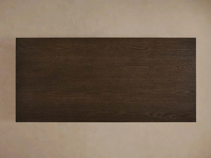 Sullivan Wood Waterfall Coffee Table Rectangle Rural Cocktail Table Oak Wood Center Tea Table