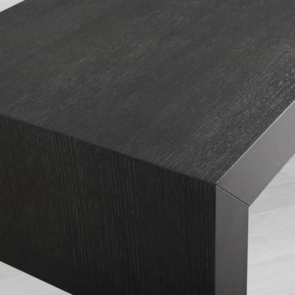 Sullivan Wood Waterfall Coffee Table Rectangle Rural Cocktail Table Oak Wood Center Tea Table