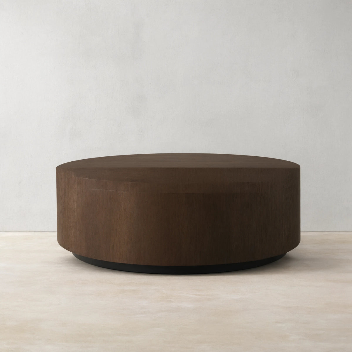 Sullivan Wood Round Coffee Table Oak Cocktail Table Simplicity Living Room Center Tea Table