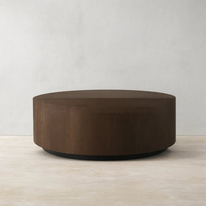 Sullivan Wood Round Coffee Table Oak Cocktail Table Simplicity Living Room Center Tea Table