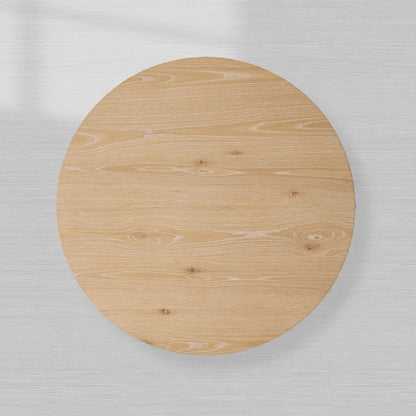 Sullivan Wood Round Coffee Table Oak Cocktail Table Simplicity Living Room Center Tea Table