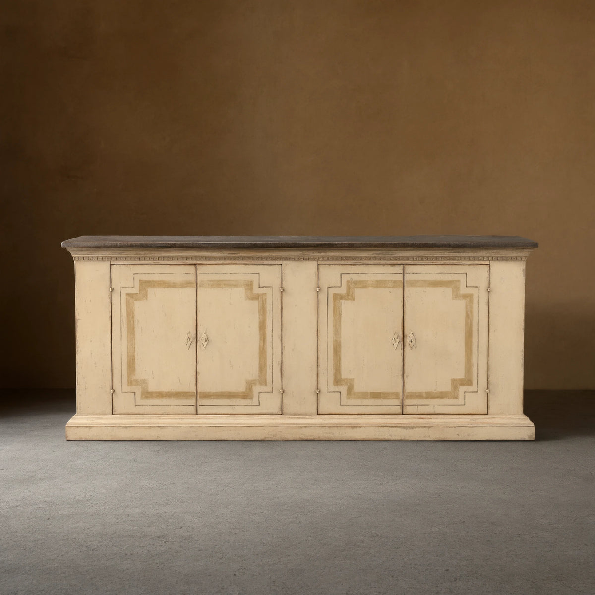 Oriana Bell’Arte Poplar Wood Sideboard Buffet Table Living Room Antique Entryways Two Drawers Cabinet