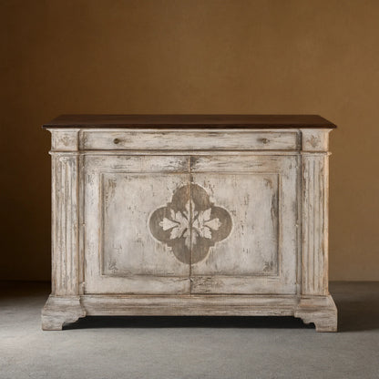 Messina Center Floral Bell'Arte Sideboard Buffet Table Wood Living Room Entryways Cabinet