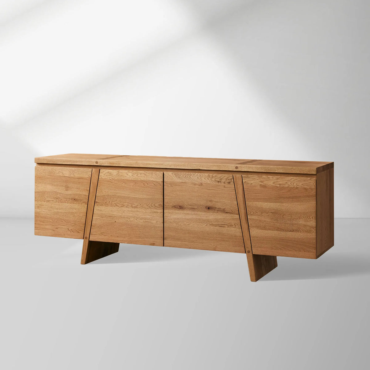 Panta Romanian White Oak Sideboard Buffet Table Wood Living Room Entryways Cabinet