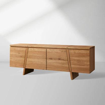 Panta Romanian White Oak Sideboard Buffet Table Wood Living Room Entryways Cabinet