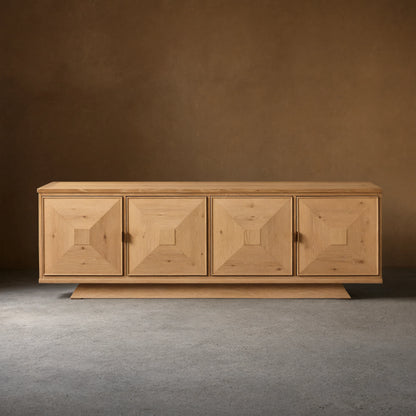 Pelham Indonesia Distressed Sideboard Wood Buffet Table Wood Living Room Entryways TV Cabinet
