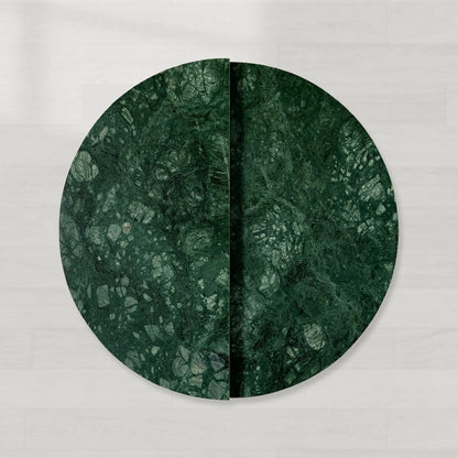 Riggs Modular Marble Circular Coffee Table Natural Stone Cocktail Table Sofa Center Tea Table
