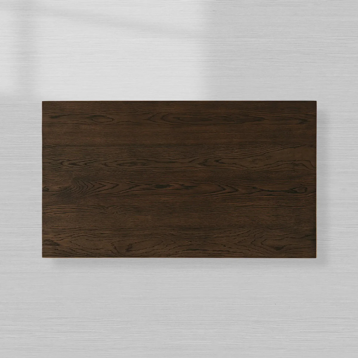 Sullivan Rectangular Oak Coffee Table Black Plinth Base Cocktail Table Wood Living Room Center Tea Table