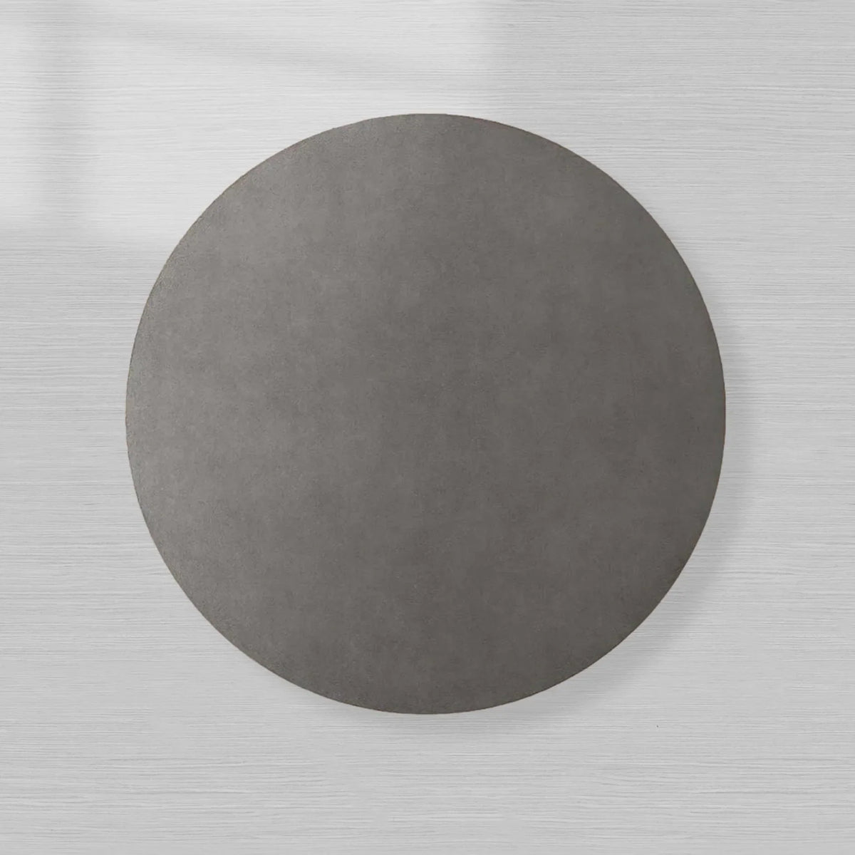 Malone Round Plinth Coffee Table Leather Cocktail Table Modern Living Room Center Tea Table