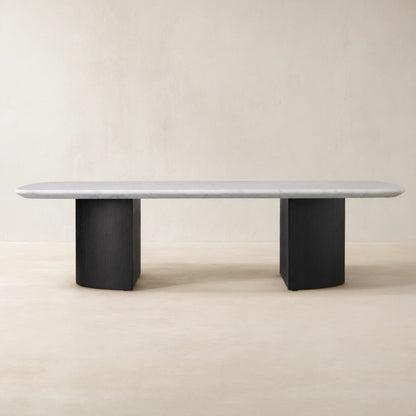 Saint Germain Marble Top Coffee Table Oak Wood Dauphine Base Cocktail Table Living Room Ston Top Center Tea Table
