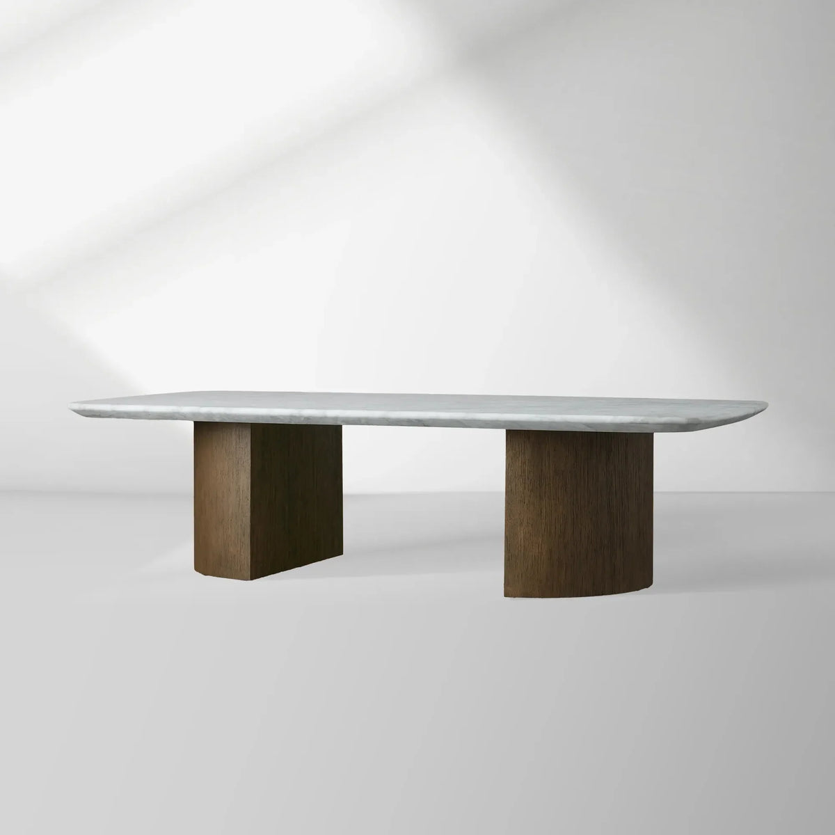 Saint Germain Marble Top Coffee Table Oak Wood Dauphine Base Cocktail Table Living Room Ston Top Center Tea Table