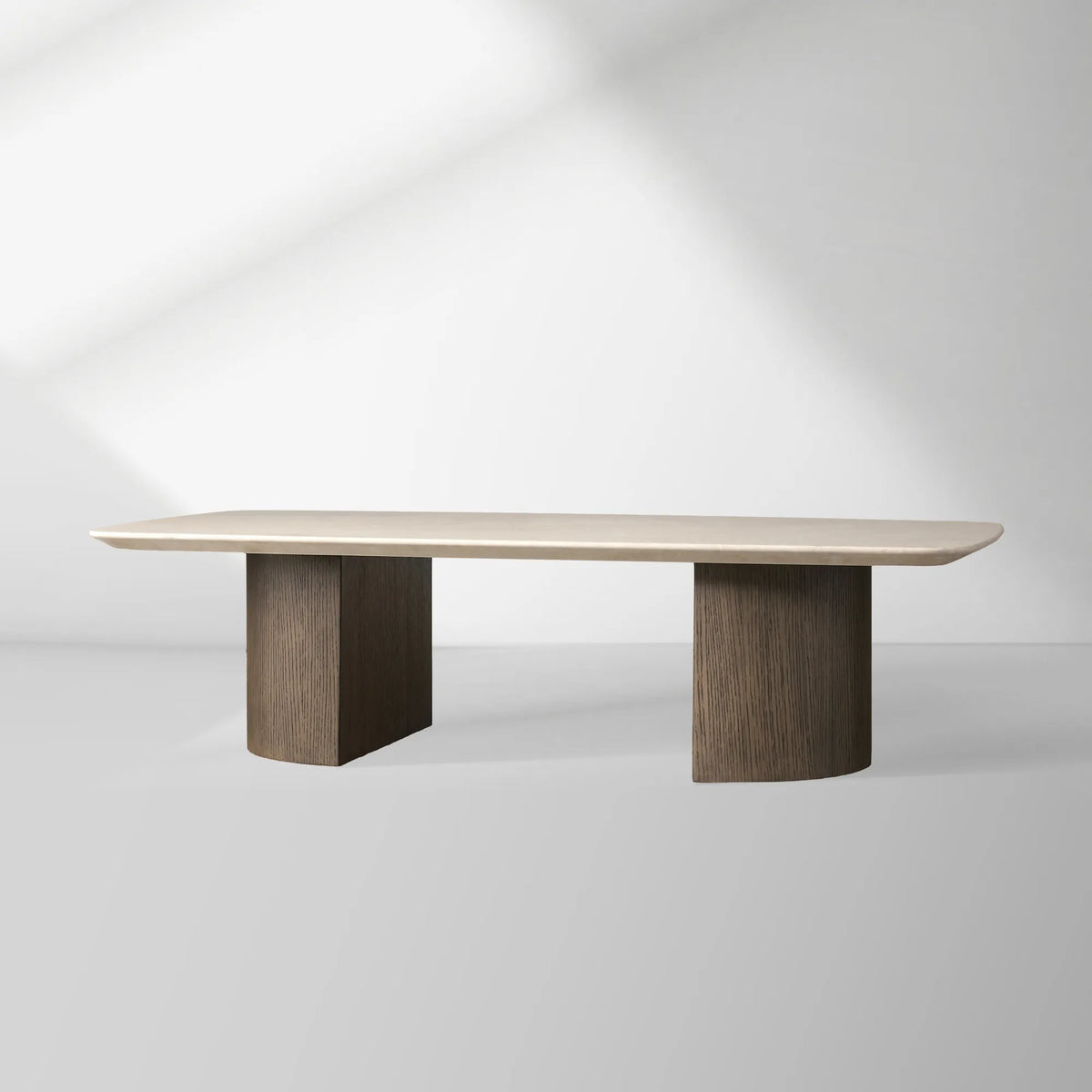 Saint Germain Marble Top Coffee Table Oak Wood Dauphine Base Cocktail Table Living Room Ston Top Center Tea Table
