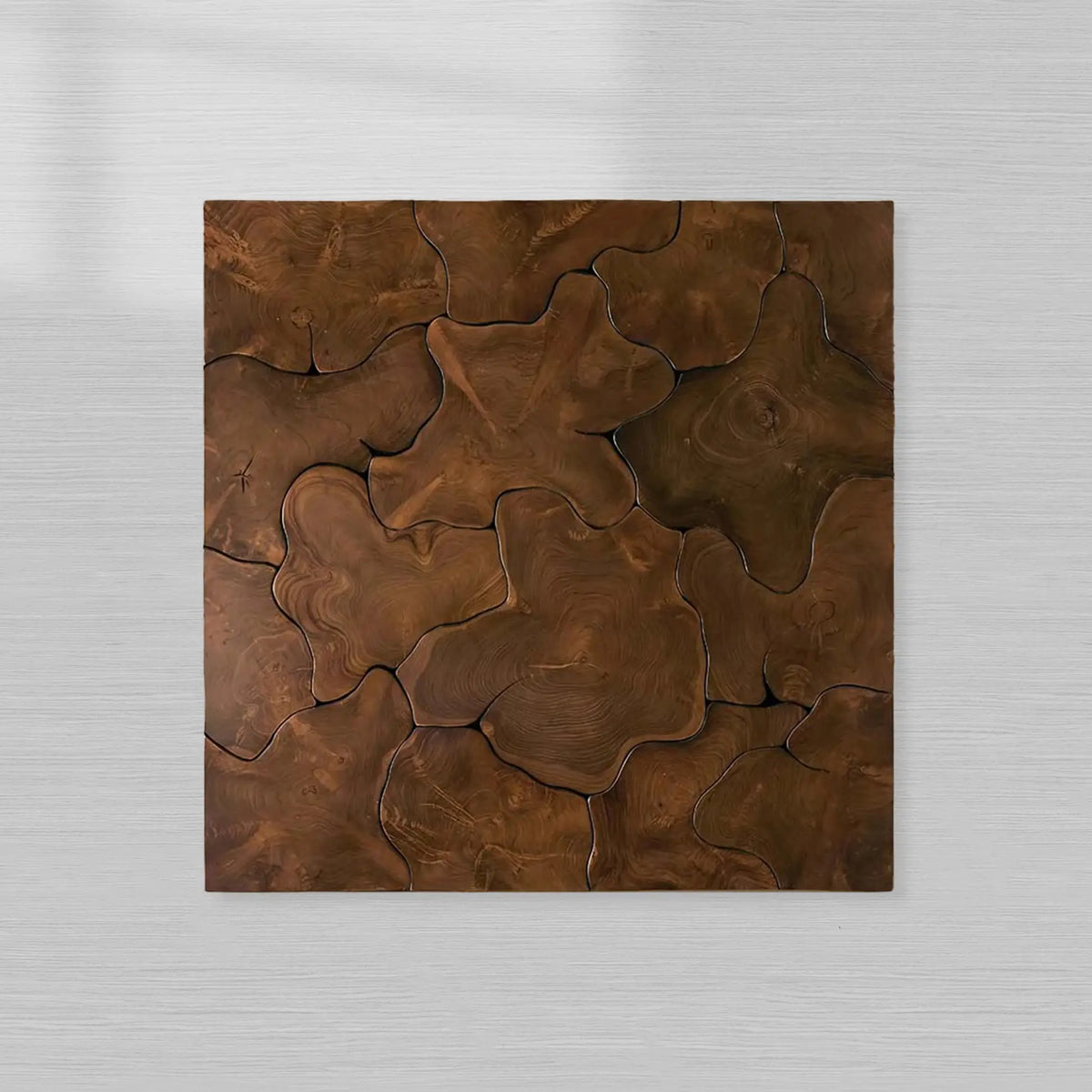 Kalmar Teak Square Coffee Table Wood Living Room Center Tea Table Unique Cocktail Table