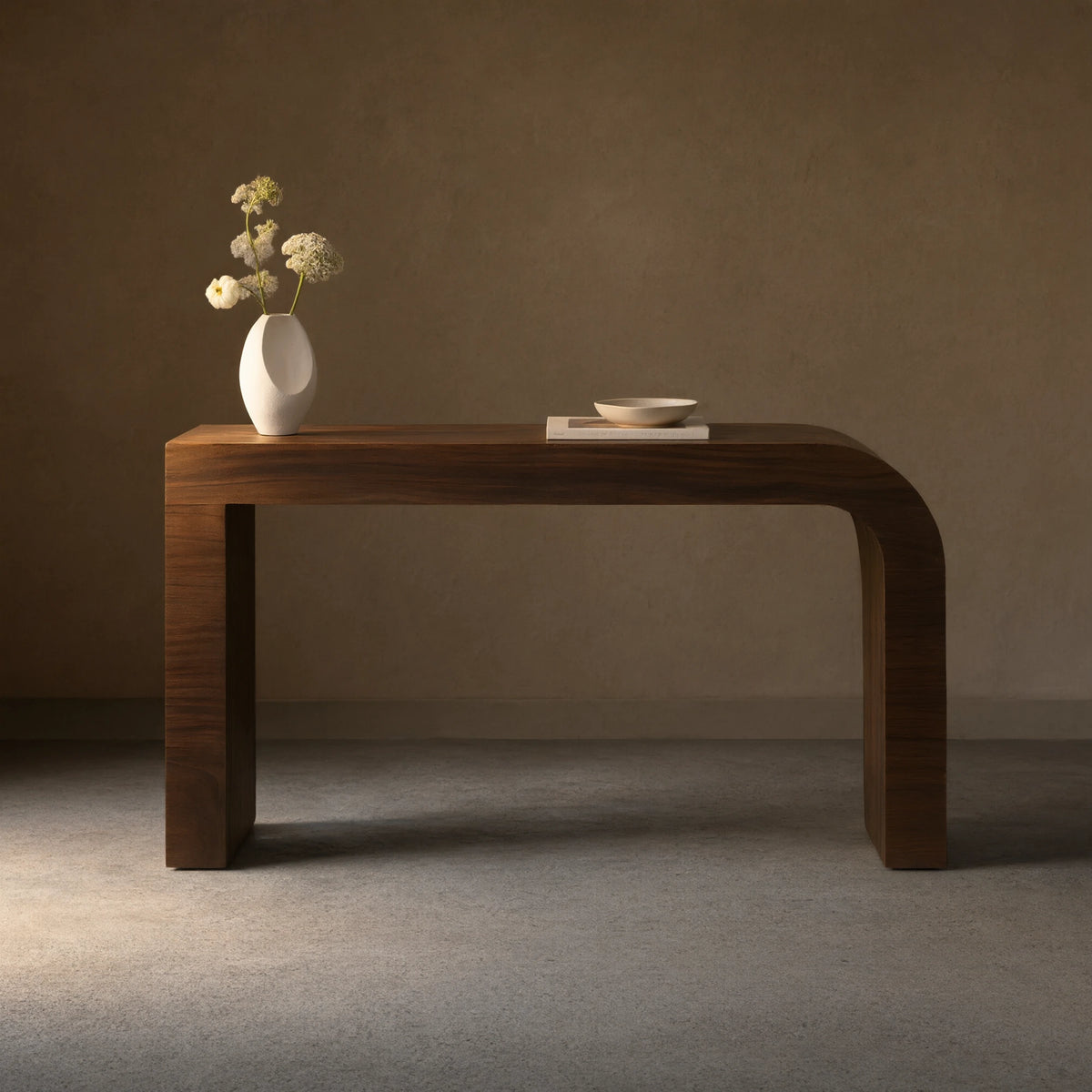 Pliego Guanacaste Wood Entryway Console Table Hallway Entrance Table