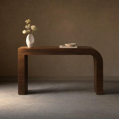 Pliego Guanacaste Wood Entryway Console Table Hallway Entrance Table