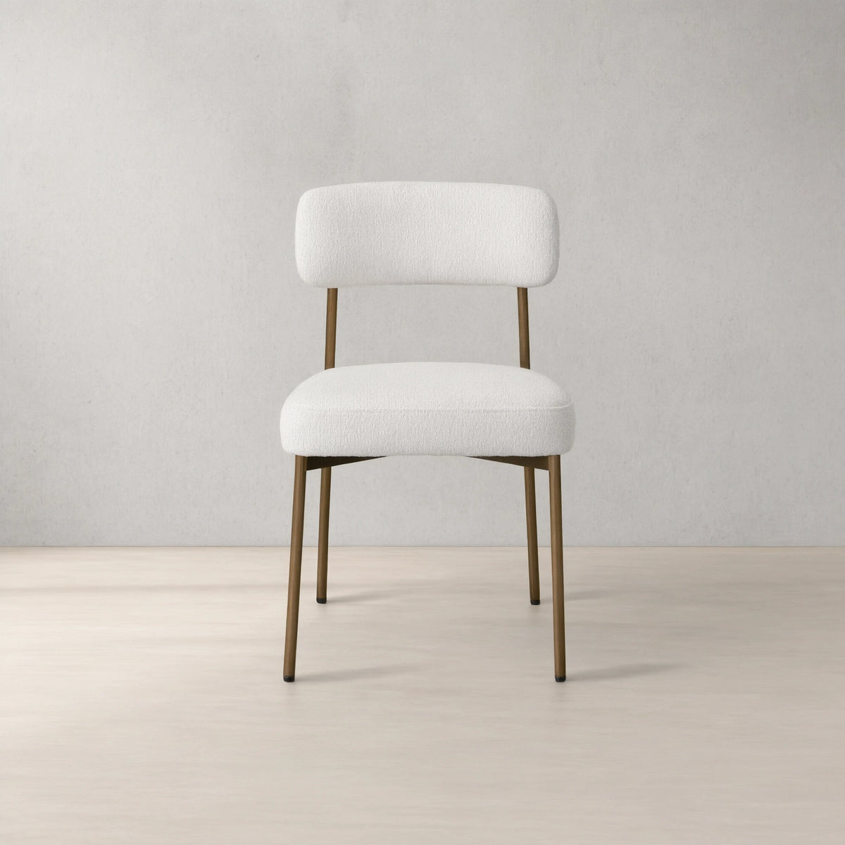 Billie Performance Fabric Dining Chair Modern Antiqued Iron Frame Living Room Chairs