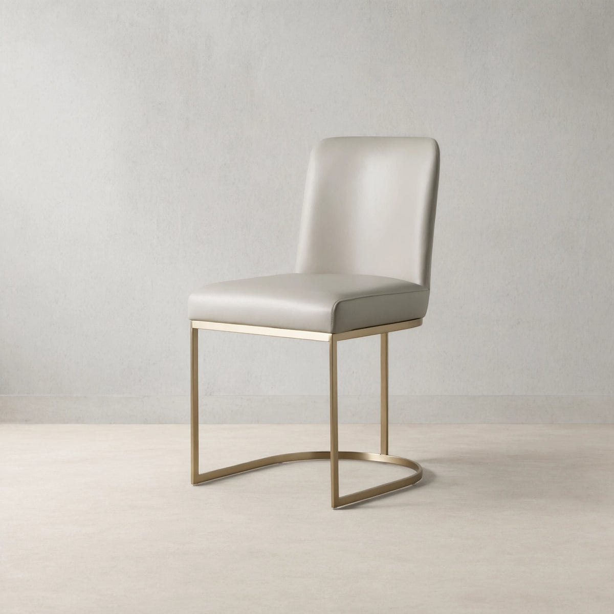 Bradley Curved Back Dining Chair with Upholstered Modern Steel Frame Living Room Chairs
