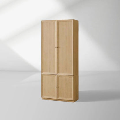 Nason Modular Oak Tall Display Cabinet Modern Living Room Large lockers