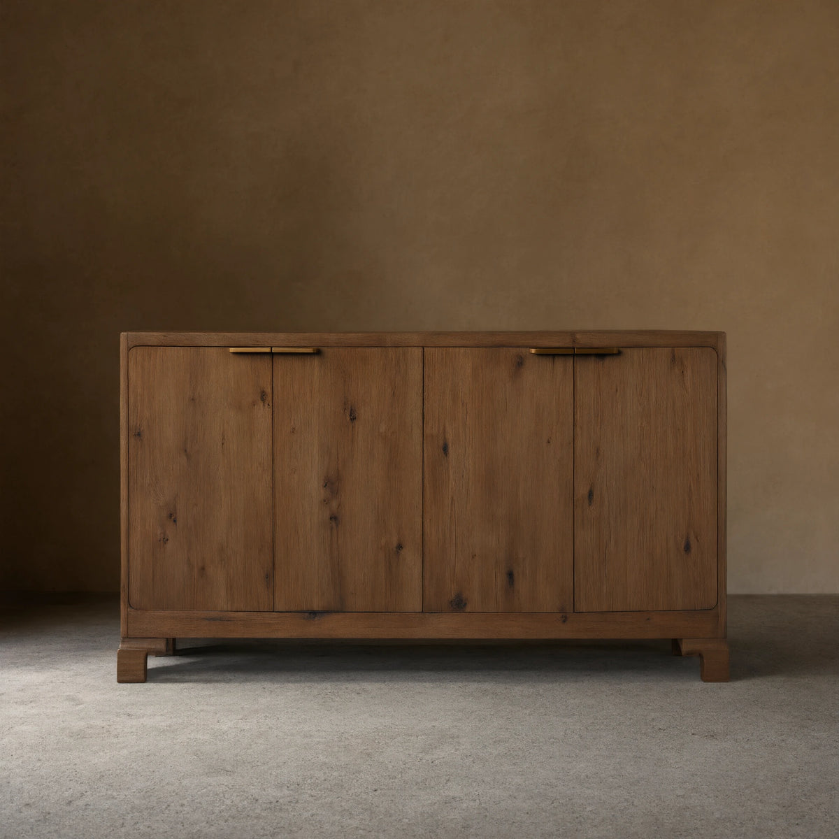 Redding Sideboard - Minimalist Solid Wood Modern Buffet Cabinet