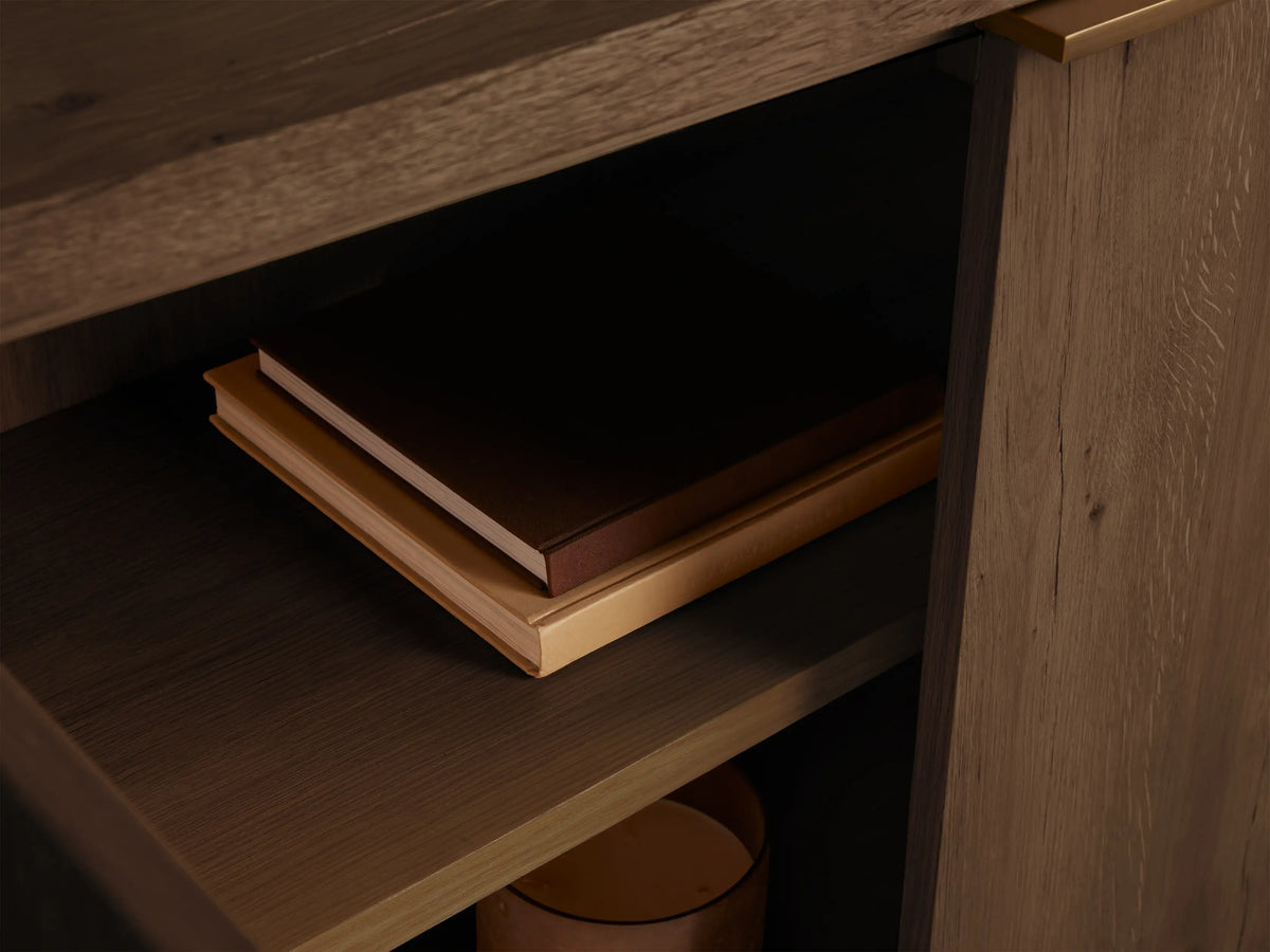 Redding Sideboard - Minimalist Solid Wood Modern Buffet Cabinet