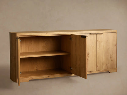 Redding Sideboard - Minimalist Solid Wood Modern Buffet Cabinet