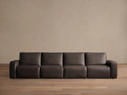 Brennan Leather Four-Piece Motion Sectional