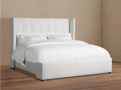 Wyller Box-Tufted Bed with Low Footboard