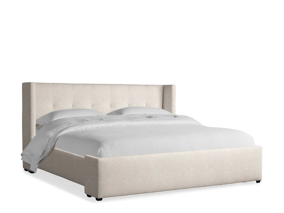 Wyller Box-Tufted Bed with Low Footboard