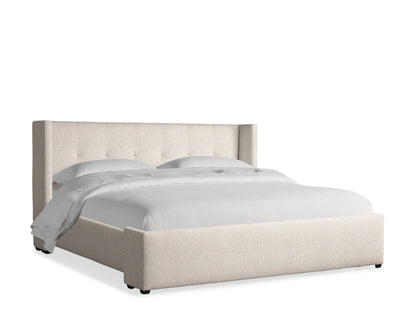 Wyller Box-Tufted Bed with Low Footboard