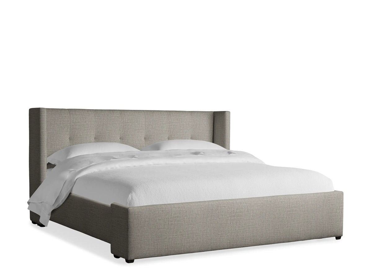 Wyller Box-Tufted Bed with Low Footboard