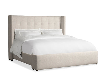 Wyller Box-Tufted Bed with Low Footboard