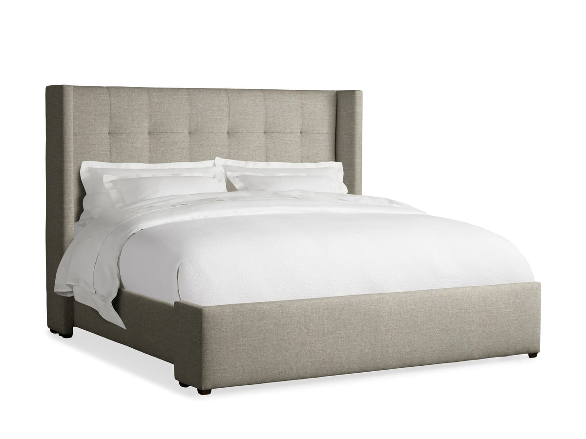 Wyller Box-Tufted Bed with Low Footboard